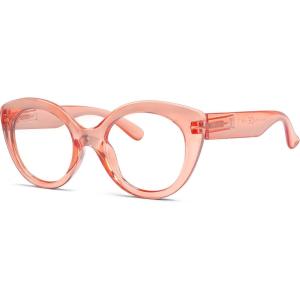 imageEyekepper Round Reading Glasses for Women Large Frame Readers  Grey Tortoise 175Pink