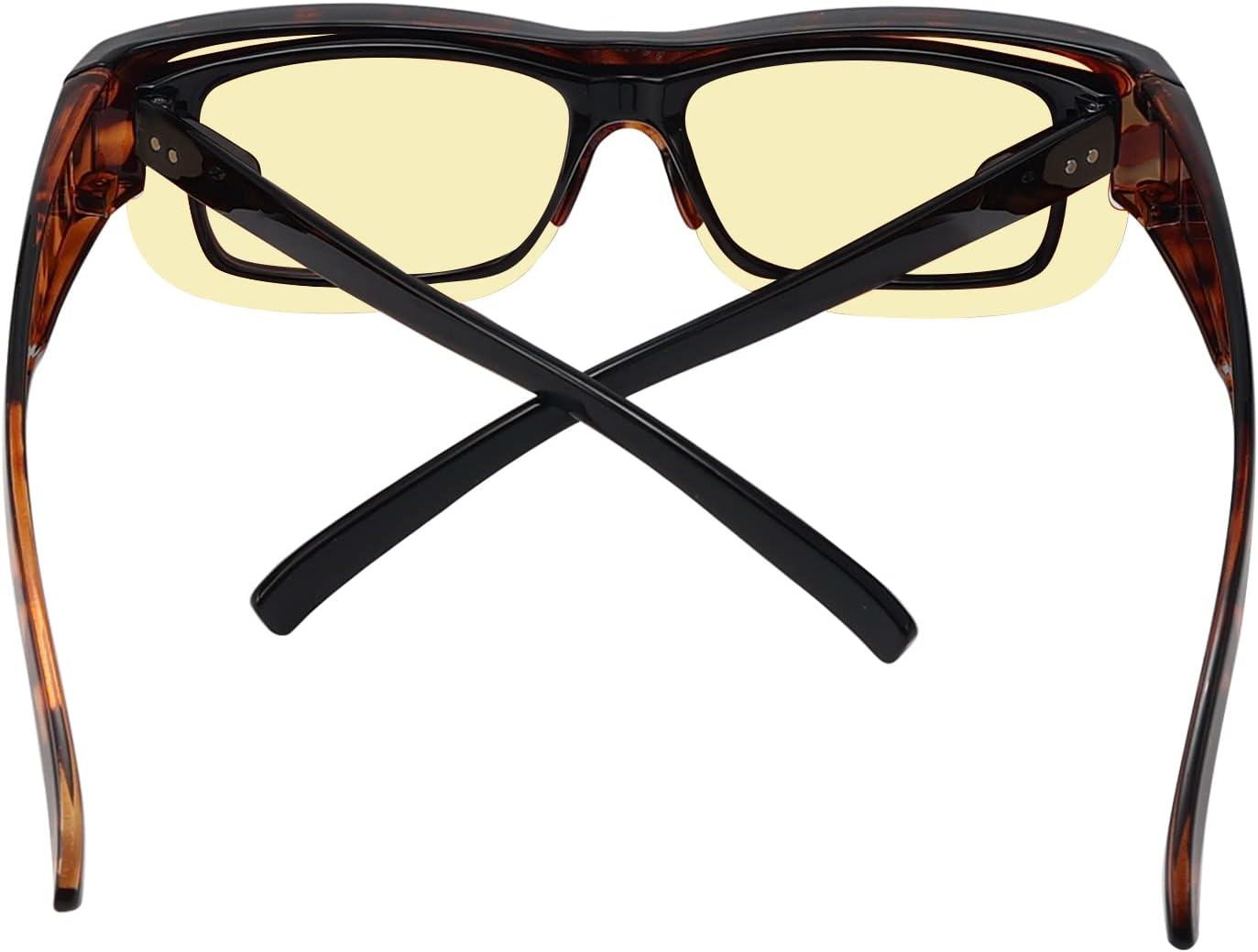 imageEyekepper 100 Blue Light ReductionHuge Fitover AntiBlue Blocking Computer Eyeglasses with Extra Amber Lenses Tortoise1803tortoise30 Blue Light Blocking