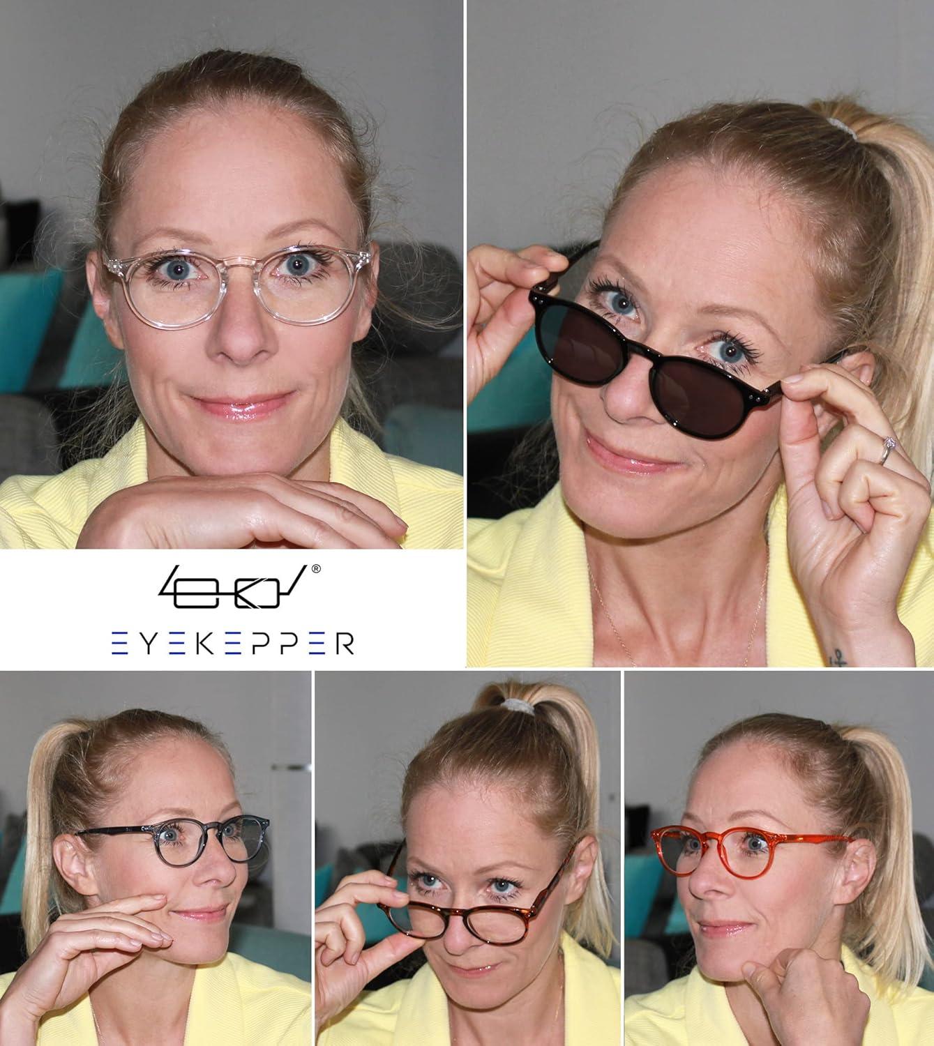 imageEyekepper 4pack Reading Glasses Blue Light Blocking for Women Yellow Tinted 20010 Pack Mix  R071