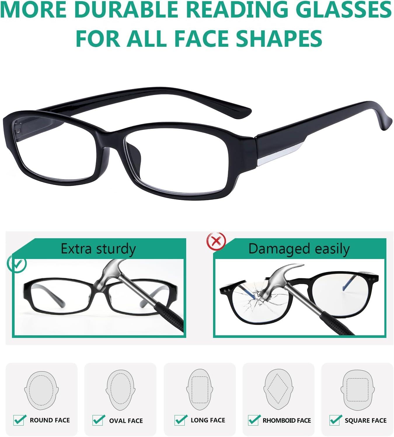 imageEyekepper 4pack Reading Glasses Blue Light Blocking for Women Yellow Tinted 2004 Pairs Mix
