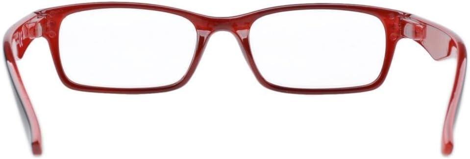 imageEyekepper 5 Pack Blue Light Filter Glasses Classic Computer Reading Glasses Orange Tinted 125Blackred 5pc All Clear Lens