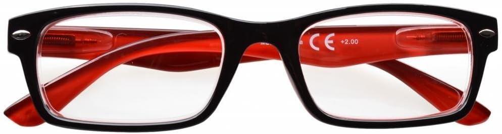 imageEyekepper 5 Pack Blue Light Filter Glasses Classic Computer Reading Glasses Orange Tinted 125Blackred 5pc All Clear Lens
