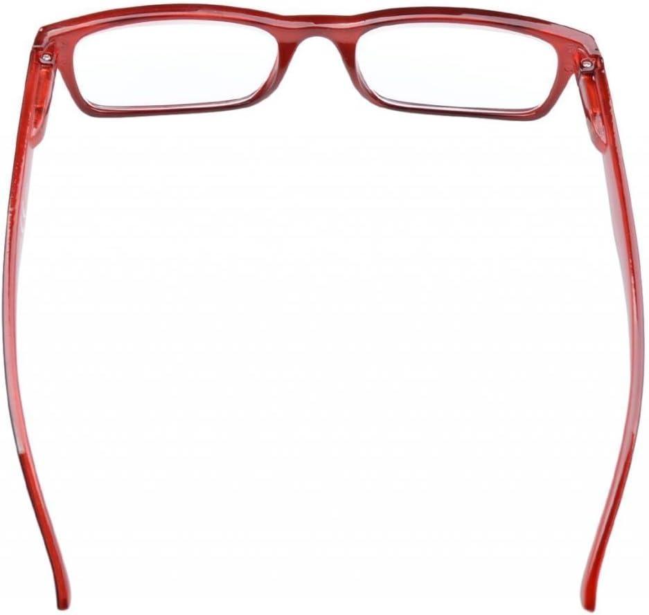 imageEyekepper 5 Pack Blue Light Filter Glasses Classic Computer Reading Glasses Orange Tinted 125Blackred 5pc All Clear Lens