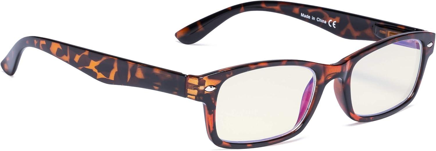 imageEyekepper 5 Pack Blue Light Filter Glasses Classic Computer Reading Glasses Orange Tinted 125Blue Light Blockingb405 Pairs