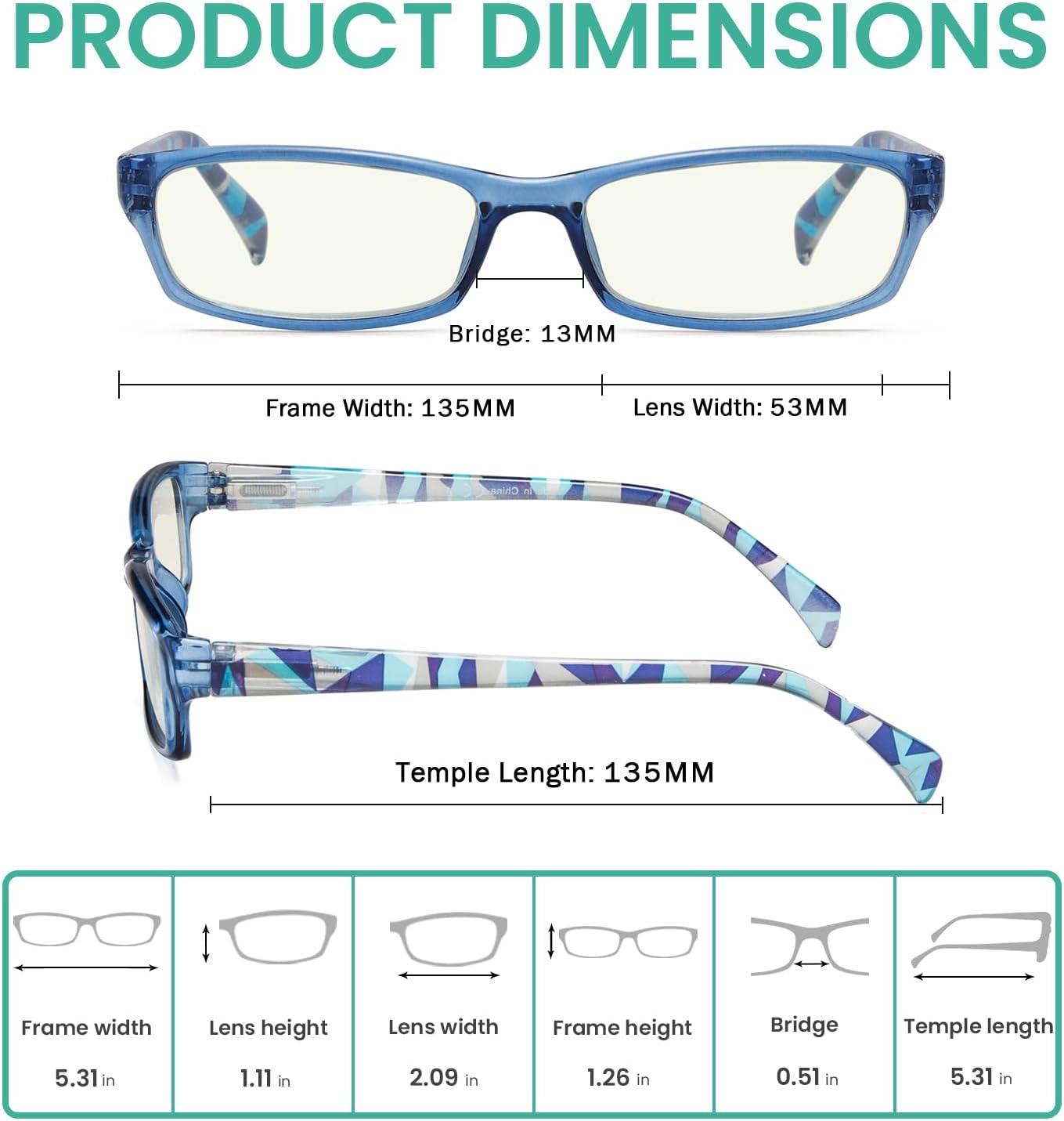 imageEyekepper 5 Pack Computer Glasses Digital Eye Strain Prevention Blue Light Filter Reading Glasses Amber Tinted 00010 Pack Mix  Uvrt1803