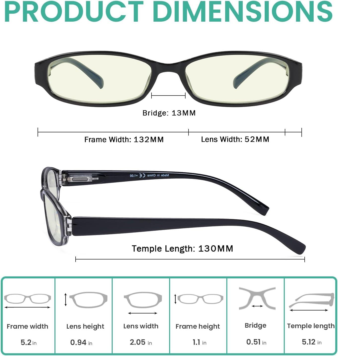 imageEyekepper 5 Pack Computer Glasses Digital Eye Strain Prevention Blue Light Filter Reading Glasses Orange Tinted 00010 Pack Mix  Uvr9104k