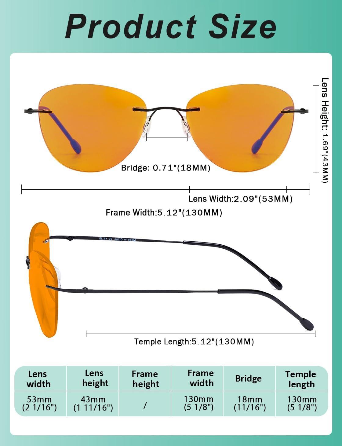 imageEyekepper 5 Pack Computer Glasses Digital Eye Strain Prevention Blue Light Filter Reading Glasses Orange Tinted 00010 Pack Mixdswk9901b