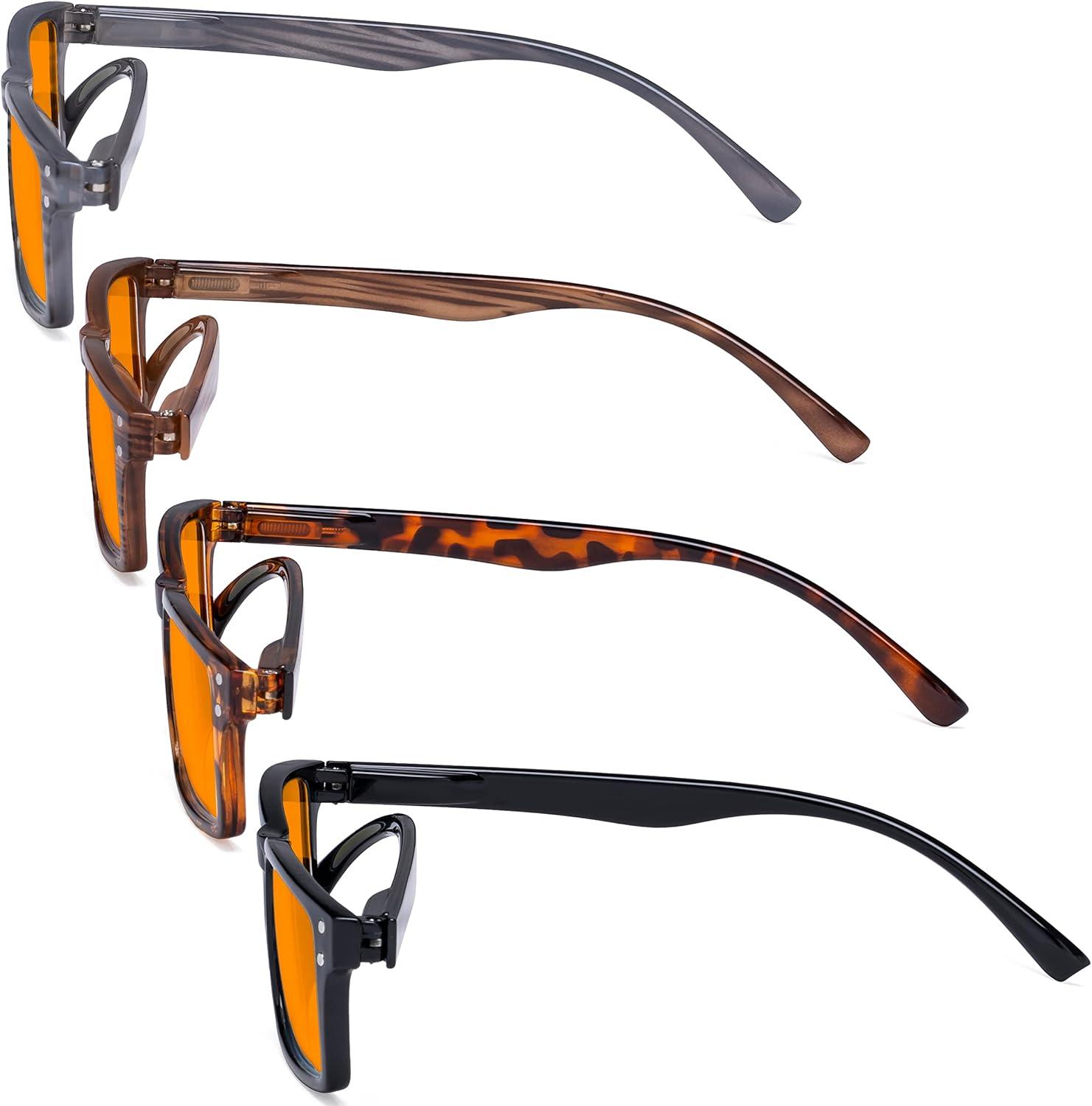 imageEyekepper Spring Hinge 5pack Retro Style Reading Glasses Sunshine Readers Grey LensBlue Light Blockingb984 Pairs