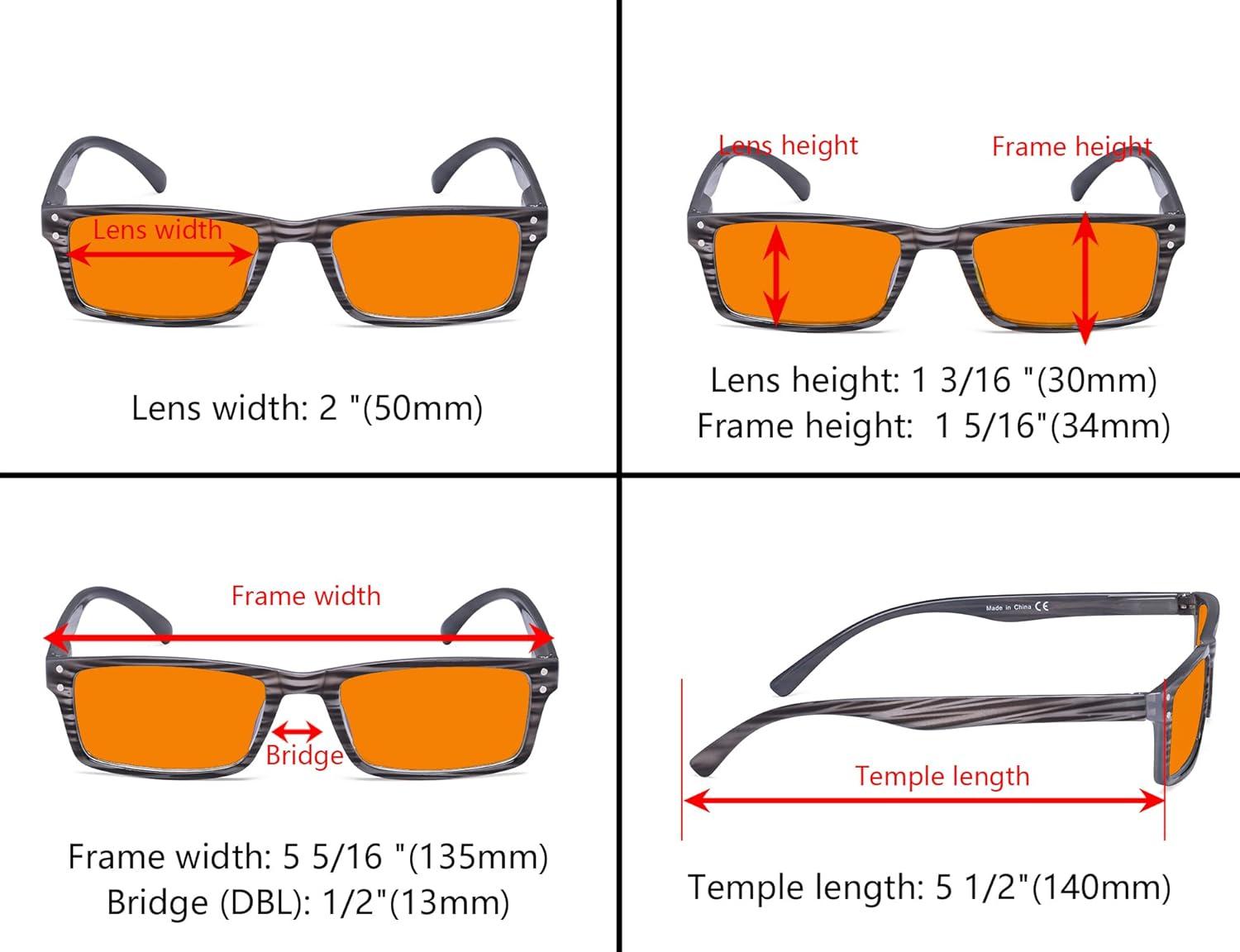 imageEyekepper Spring Hinge 5pack Retro Style Reading Glasses Sunshine Readers Grey LensBlue Light Blockingb984 Pairs