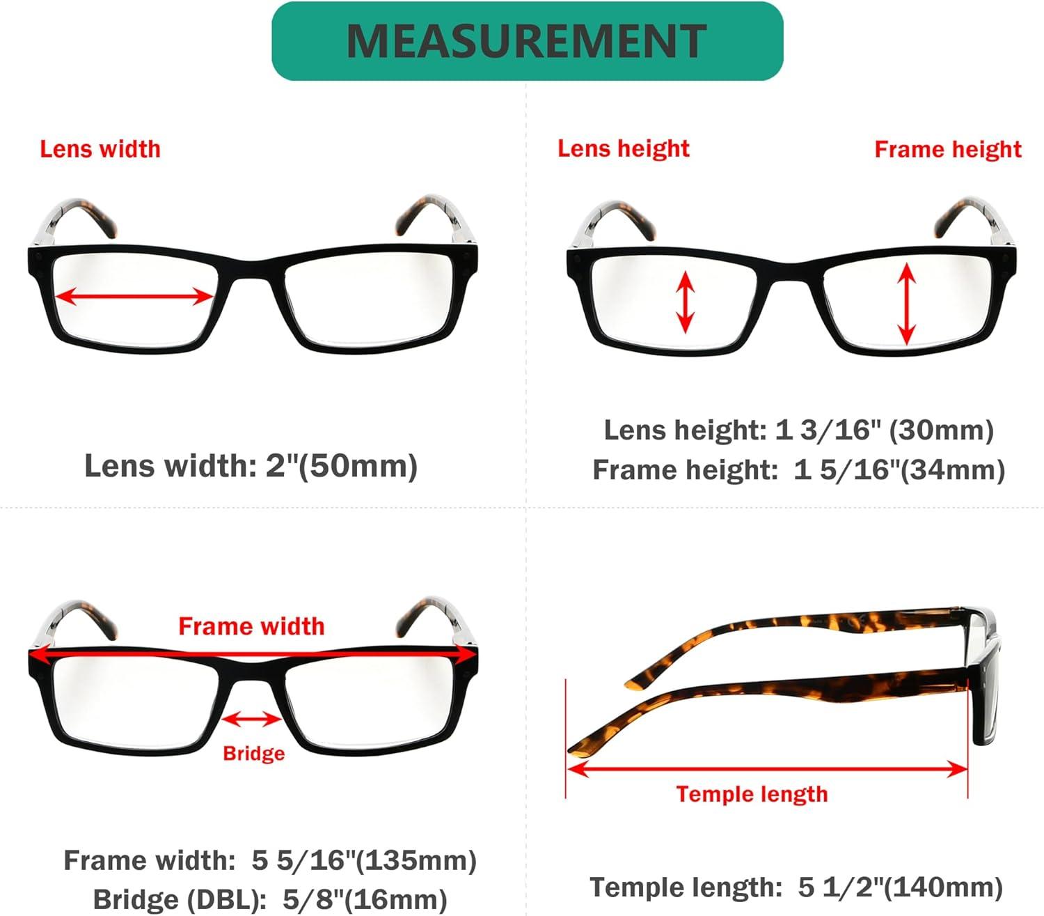 imageEyekepper Spring Hinge 5pack Retro Style Reading Glasses Sunshine Readers Grey LensDemi Arm5pcs All Clear Lens