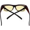imageEyekepper 100 Blue Light ReductionHuge Fitover AntiBlue Blocking Computer Eyeglasses with Extra Amber Lenses Tortoise1803black Red30 Blue Light Blocking