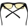 imageEyekepper 100 Blue Light ReductionHuge Fitover AntiBlue Blocking Computer Eyeglasses with Extra Amber Lenses Tortoise1803black30 Blue Light Blocking