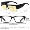 imageEyekepper 100 Blue Light ReductionHuge Fitover AntiBlue Blocking Computer Eyeglasses with Extra Amber Lenses Tortoise1803black30 Blue Light Blocking