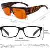 imageEyekepper 100 Blue Light ReductionHuge Fitover AntiBlue Blocking Computer Eyeglasses with Extra Amber Lenses Tortoise1803tortoise100 Blue Light Blocking