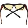 imageEyekepper 100 Blue Light ReductionHuge Fitover AntiBlue Blocking Computer Eyeglasses with Extra Amber Lenses Tortoise1803tortoise30 Blue Light Blocking
