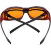 imageEyekepper 100 Blue Light ReductionHuge Fitover AntiBlue Blocking Computer Eyeglasses with Extra Amber Lenses Tortoise1804black Red100 Blue Light Blocking