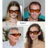 imageEyekepper 100 Blue Light ReductionHuge Fitover AntiBlue Blocking Computer Eyeglasses with Extra Amber Lenses Tortoise1804black Red100 Blue Light Blocking