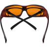 imageEyekepper 100 Blue Light ReductionHuge Fitover AntiBlue Blocking Computer Eyeglasses with Extra Amber Lenses Tortoise1805black Red100 Blue Light Blocking