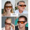 imageEyekepper 100 Blue Light ReductionHuge Fitover AntiBlue Blocking Computer Eyeglasses with Extra Amber Lenses Tortoise1806tortoise100 Blue Light Blocking