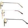 imageEyekepper 2 Pack Reading Glasses Blue Light Blocking Metal Frame Computer Readers Amber Tinted 050Blue Light Blockingb603 Pairs