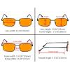 imageEyekepper 2 Pack Reading Glasses Blue Light Blocking Metal Frame Computer Readers Amber Tinted 050Blue Light Blockingb982 Pairs