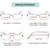 imageEyekepper 2 Pack Reading Glasses Blue Light Blocking Metal Frame Computer Readers Amber Tinted 050Gunmetal