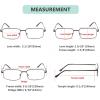 imageEyekepper 2 Pack Reading Glasses Blue Light Blocking Metal Frame Computer Readers Amber Tinted 050Mix