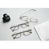 imageEyekepper 2 Pack Reading Glasses Blue Light Blocking Metal Frame Computer Readers Amber Tinted 050Silver