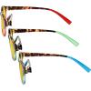 imageEyekepper 3 Pack Round Computer Reading Glasses Oval Stylish Blue Light Blocking Readers for Women with Amber Tinted 050Blue Light Blockingb603 Pairs
