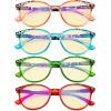 imageEyekepper 4 Pack Ladies Reading Glasses  Oversize Round Stylish Readers for Women Reading 100Blue Light Blockingb604 Pairs