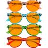 imageEyekepper 4 Pack Ladies Reading Glasses  Oversize Round Stylish Readers for Women Reading 100Blue Light Blockingb984 Pairs