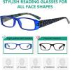 imageEyekepper 4pack Reading Glasses Blue Light Blocking for Women Amber Tinted 15010 Pack Mix  R006a