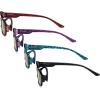 imageEyekepper 4pack Reading Glasses Blue Light Blocking for Women Amber Tinted 150Blue Light Blockingb604 Pairs