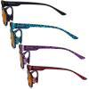 imageEyekepper 4pack Reading Glasses Blue Light Blocking for Women Amber Tinted 150Blue Light Blockingb984 Pairs