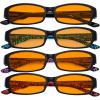 imageEyekepper 4pack Reading Glasses Blue Light Blocking for Women Yellow Tinted 200Blue Light Blockingb984 Pairs