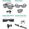 imageEyekepper 5 Pack Blue Light Filter Glasses Classic Computer Reading Glasses Orange Tinted 1255pcs All Grey Lens