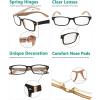 imageEyekepper 5 Pack Blue Light Filter Glasses Classic Computer Reading Glasses Orange Tinted 125Blackbrown 5pc All Clear Lens