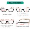 imageEyekepper 5 Pack Blue Light Filter Glasses Classic Computer Reading Glasses Orange Tinted 125Blackbrown 5pc All Clear Lens
