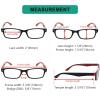 imageEyekepper 5 Pack Blue Light Filter Glasses Classic Computer Reading Glasses Orange Tinted 125Blackred 5pc All Clear Lens