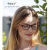 imageEyekepper 5 Pack Blue Light Filter Glasses Classic Computer Reading Glasses Orange Tinted 125Blackred 5pc All Clear Lens