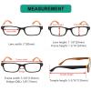 imageEyekepper 5 Pack Blue Light Filter Glasses Classic Computer Reading Glasses Orange Tinted 125Blackyellow 5pc All Clear Lens