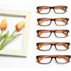 imageEyekepper 5 Pack Blue Light Filter Glasses Classic Computer Reading Glasses Orange Tinted 125Blackyellow 5pc All Clear Lens