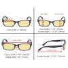 imageEyekepper 5 Pack Blue Light Filter Glasses Classic Computer Reading Glasses Orange Tinted 125Blue Light Blockingb605 Pairs