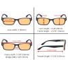 imageEyekepper 5 Pack Blue Light Filter Glasses Classic Computer Reading Glasses Orange Tinted 125Blue Light Blockingb905 Pairs