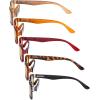 imageEyekepper 5 Pack Blue Light Filter Glasses Classic Computer Reading Glasses Orange Tinted 125Blue Light Blockingb905 Pairs
