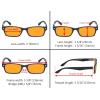 imageEyekepper 5 Pack Blue Light Filter Glasses Classic Computer Reading Glasses Orange Tinted 125Blue Light Blockingb985 Pairs