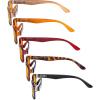 imageEyekepper 5 Pack Blue Light Filter Glasses Classic Computer Reading Glasses Orange Tinted 125Blue Light Blockingb985 Pairs