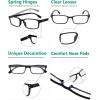 imageEyekepper 5 Pack Blue Light Filter Glasses Classic Rectangular Computer Eyeglasses Amber Tinted 0002tortoise2black