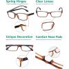 imageEyekepper 5 Pack Blue Light Filter Glasses Classic Rectangular Computer Eyeglasses Amber Tinted 0004 Pack Amber