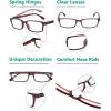 imageEyekepper 5 Pack Blue Light Filter Glasses Classic Rectangular Computer Eyeglasses Amber Tinted 0004 Pack Tortoise